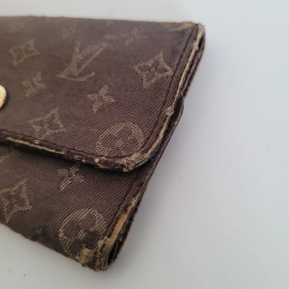 Louis Vuitton Monogram Mini Lin 6 Key Holder Brown Canvas Wallet M62991